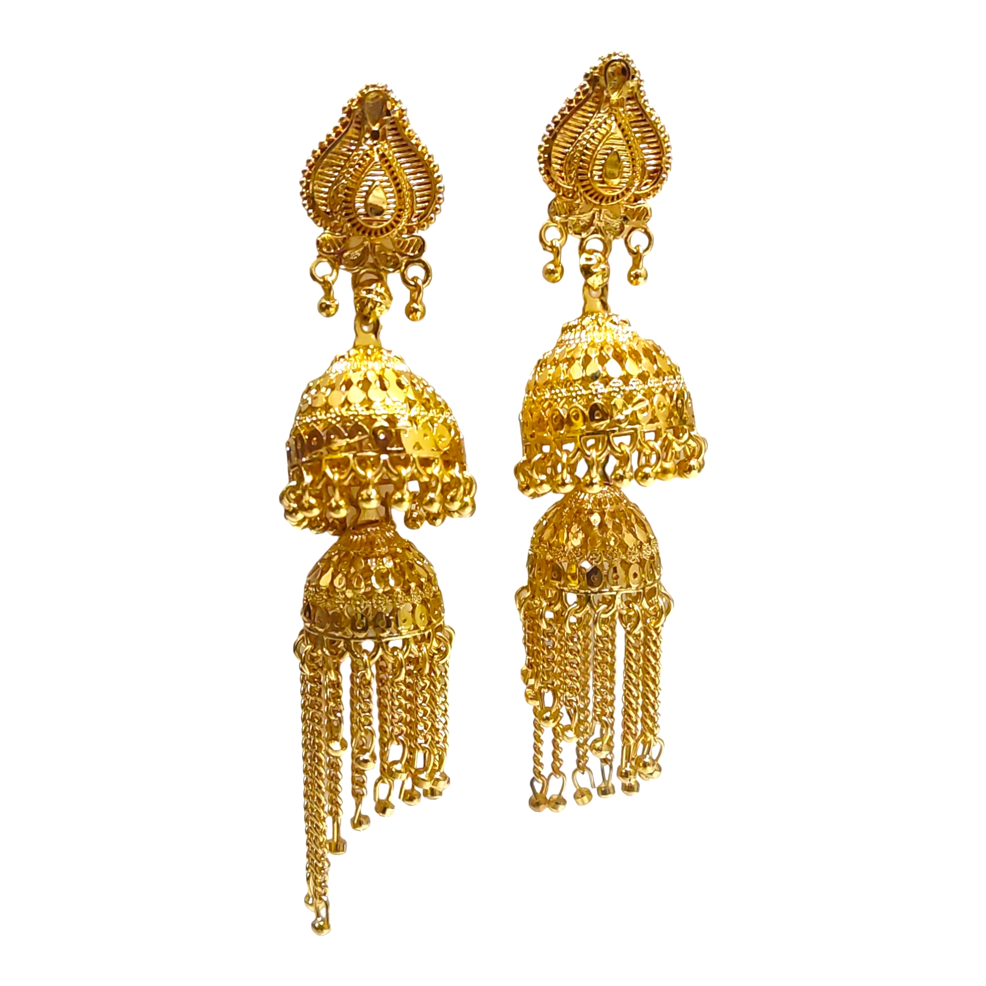 Golde Jhumka Earrings (4)