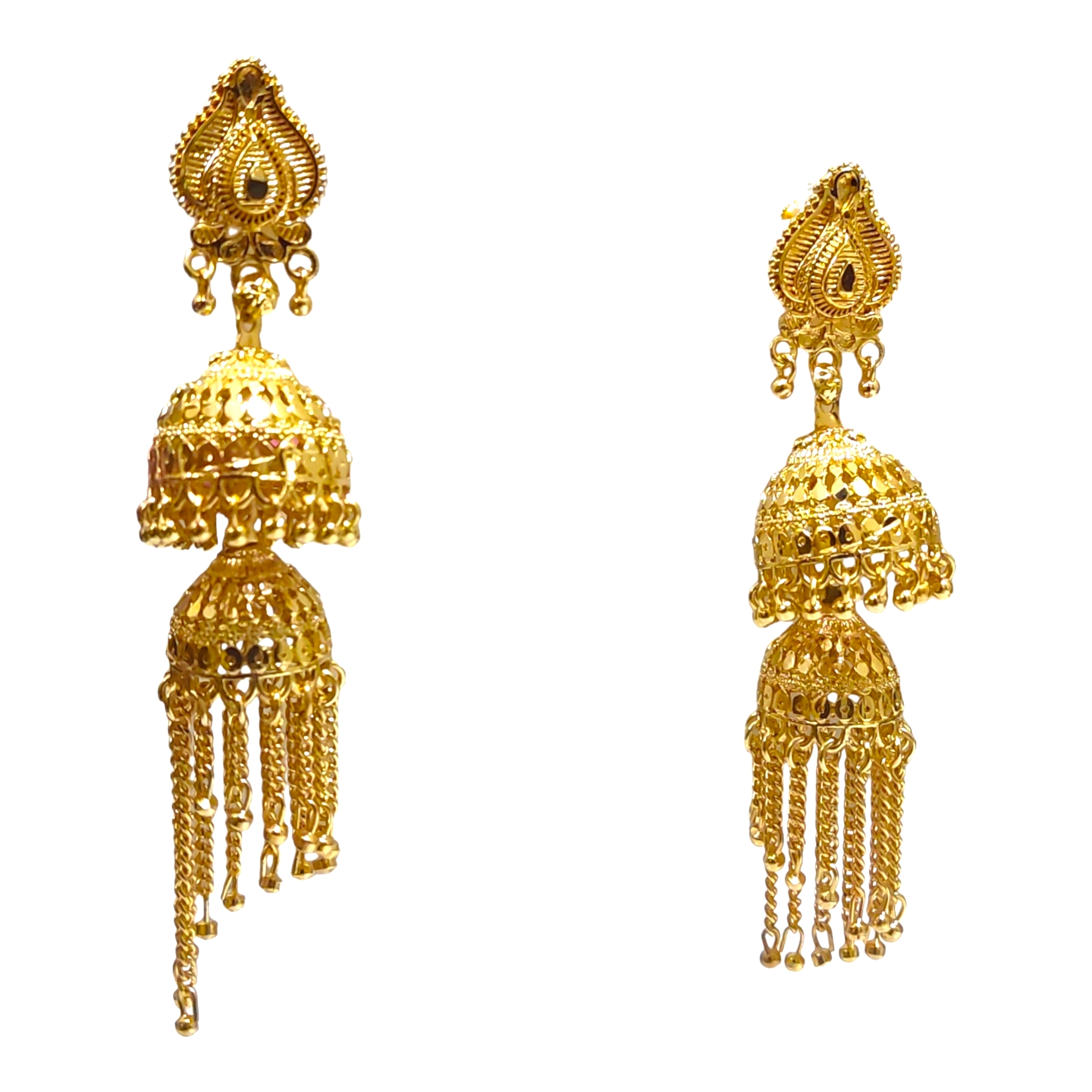Golde Jhumka Earrings (6)